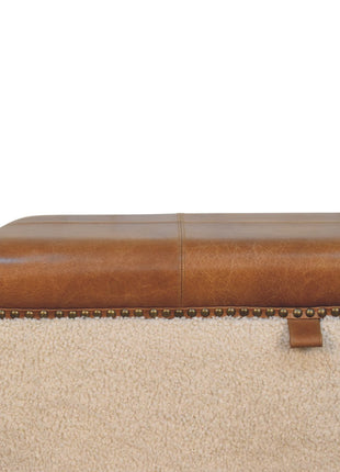Boucle Lid- up Storage Ottoman