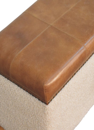 Boucle Lid- up Storage Ottoman