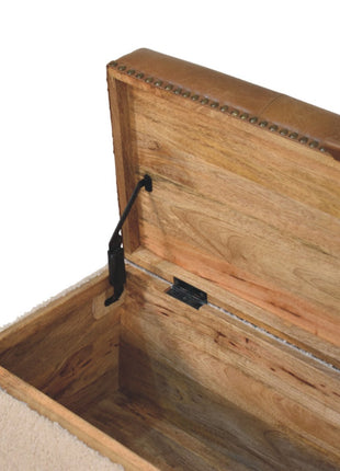 Boucle Lid- up Storage Ottoman