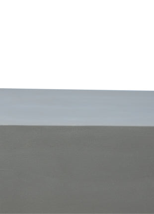 Cement Footstool with Gold Base