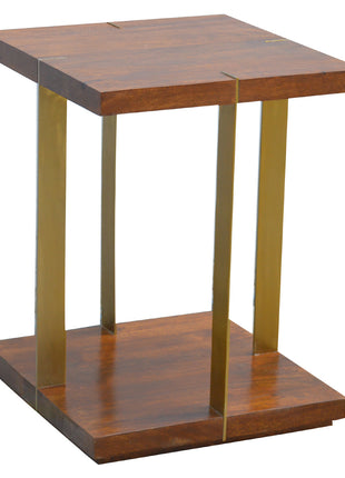 Open Panel Chestnut End Table