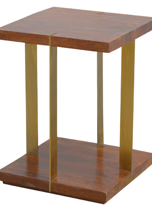 Open Panel Chestnut End Table
