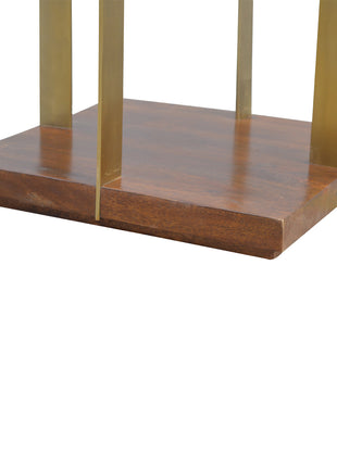Open Panel Chestnut End Table