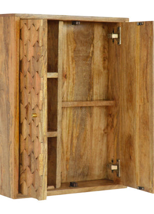 Pineapple Carved Mirror Cabinet