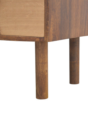 Oak Front Media Unit