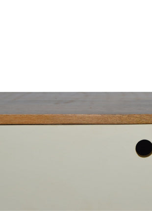 White Sliding Media Unit