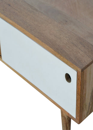 White Sliding Media Unit