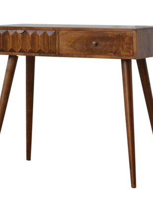 Chestnut Prism Console Table