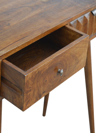 Chestnut Prism Console Table