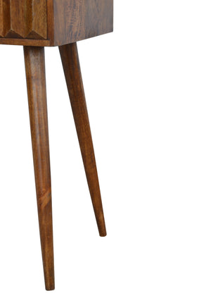 Chestnut Prism Console Table