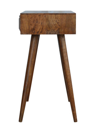 Chestnut Prism Console Table