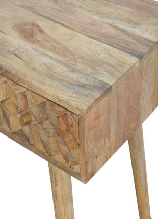 Cube Carved Writing Desk