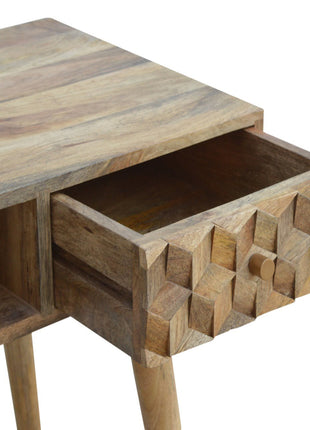 Cube Carved Writing Desk