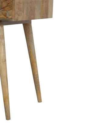 Cube Carved Writing Desk