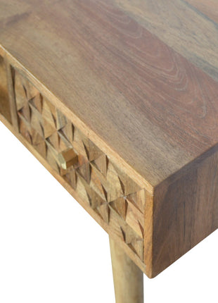 Diamond Carved Writing Desk