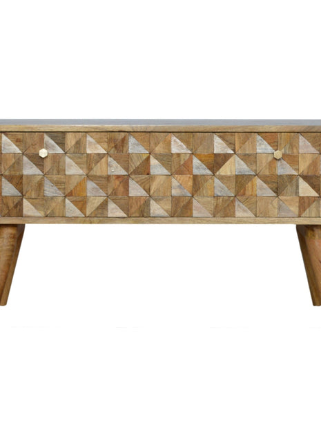 Oak-ish Diamond Bench