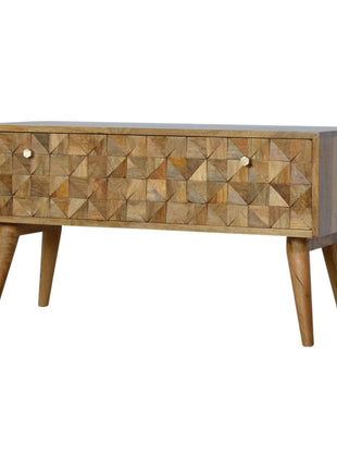 Oak-ish Diamond Bench