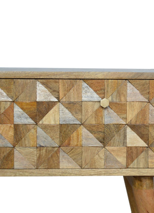 Oak-ish Diamond Bench