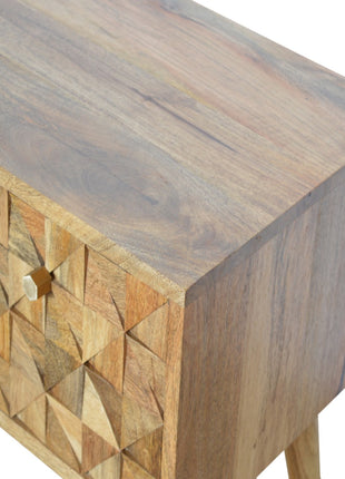 Oak-ish Diamond Bench