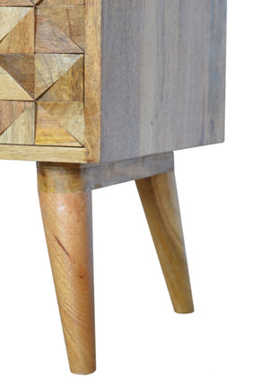 Oak-ish Diamond Bench