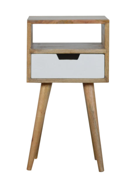 Mini White Hand Painted Bedside