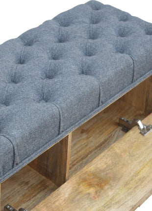 Graue Tweed-Diamantbank