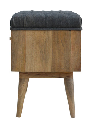Graue Tweed-Diamantbank