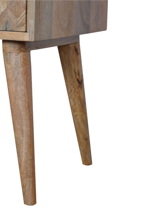 Assorted Oak-ish Open Slot Bedside