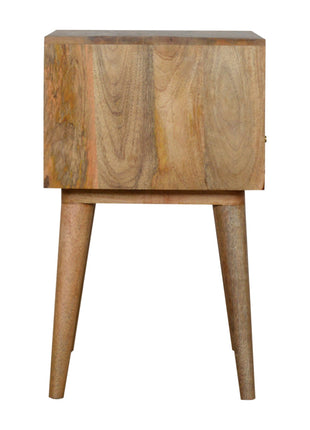 Assorted Oak-ish Open Slot Bedside