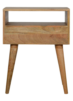 Assorted Oak-ish Open Slot Bedside