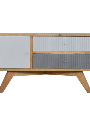 Line Grey Painted Media Unit