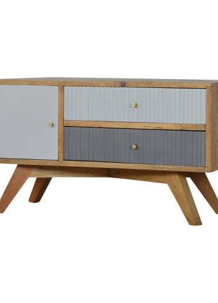 Line Grey Painted Media Unit