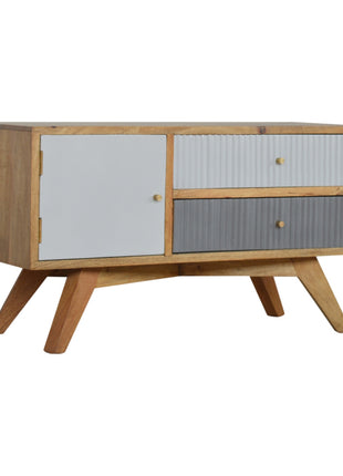 Line Grey Painted Media Unit