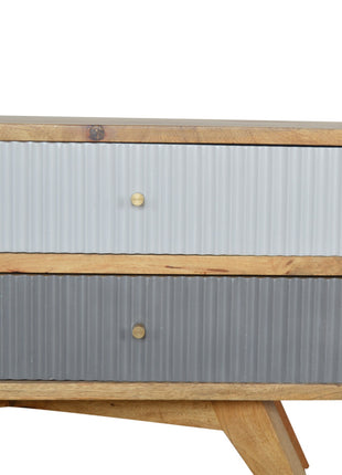Line Grey Painted Media Unit