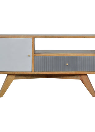 Line Grey Media Unit with Open Slot