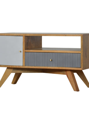 Line Grey Media Unit with Open Slot