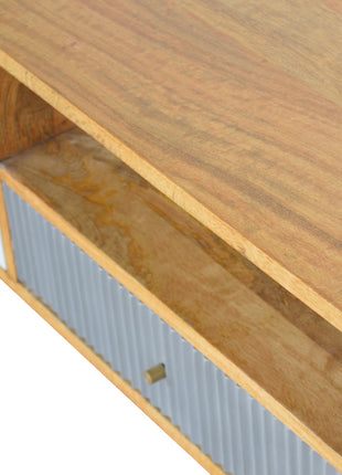 Line Grey Media Unit with Open Slot