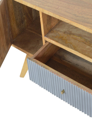 Line Grey Media Unit with Open Slot