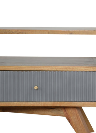 Line Grey Media Unit with Open Slot