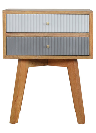 Line Grey Painted Bedside