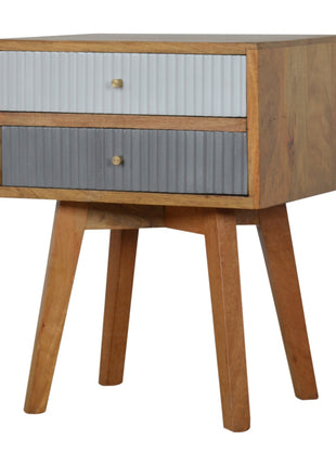 Line Grey Painted Bedside