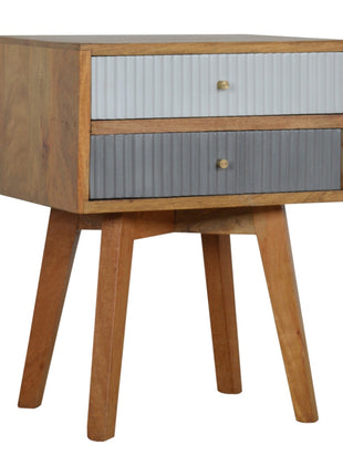 Line Grey Painted Bedside