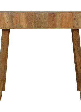 Schreibtisch mit geschnitztem Design in Grau