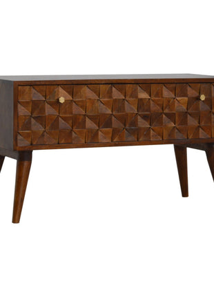 Chestnut Diamond Storage Bench
