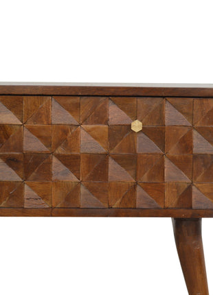 Chestnut Diamond Storage Bench