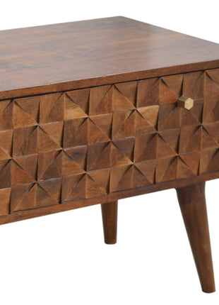 Chestnut Diamond Storage Bench