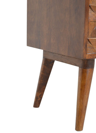 Chestnut Diamond Storage Bench