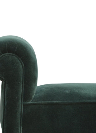 Emerald Velvet Bench