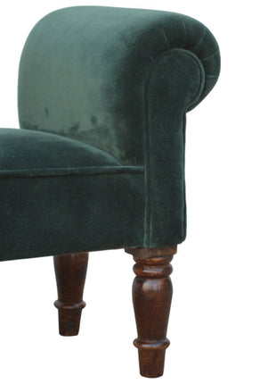 Emerald Velvet Bench