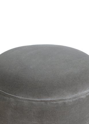Grey Velvet Nordic Style Footstool